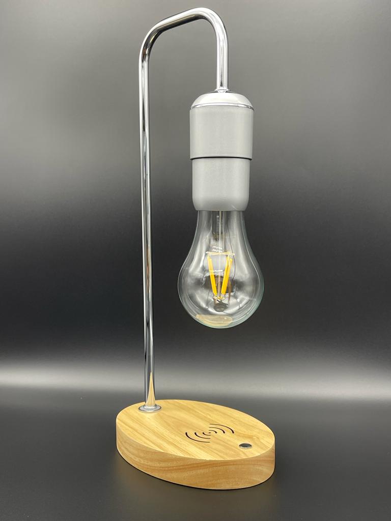 Bombilla LED inalámbrica flotante magnética con cargador inalámbrico p